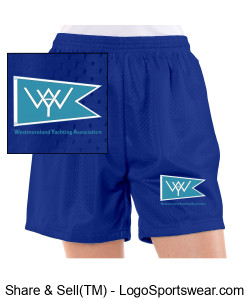Ladies short blue Design Zoom